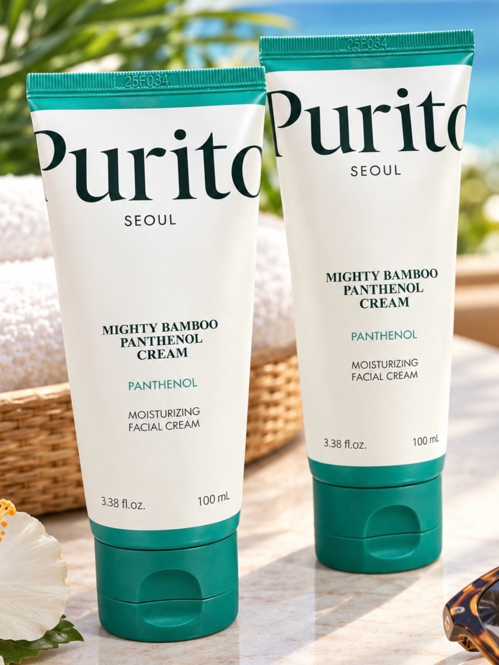 Purito Seoul Mighty Bamboo Panthenol Cream 3.38 fl oz Each (2 Pack)